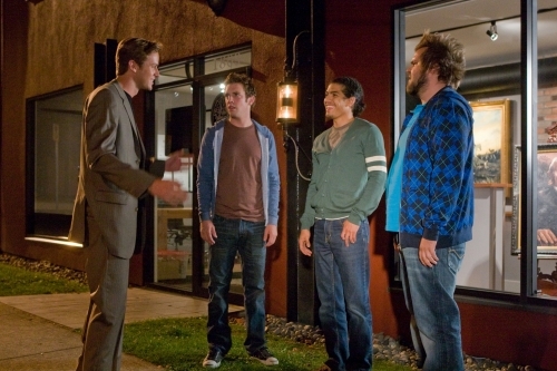 Still of Rick Gonzalez, Bret Harrison, Tyler Labine and Armie Hammer in Reaper (2007)