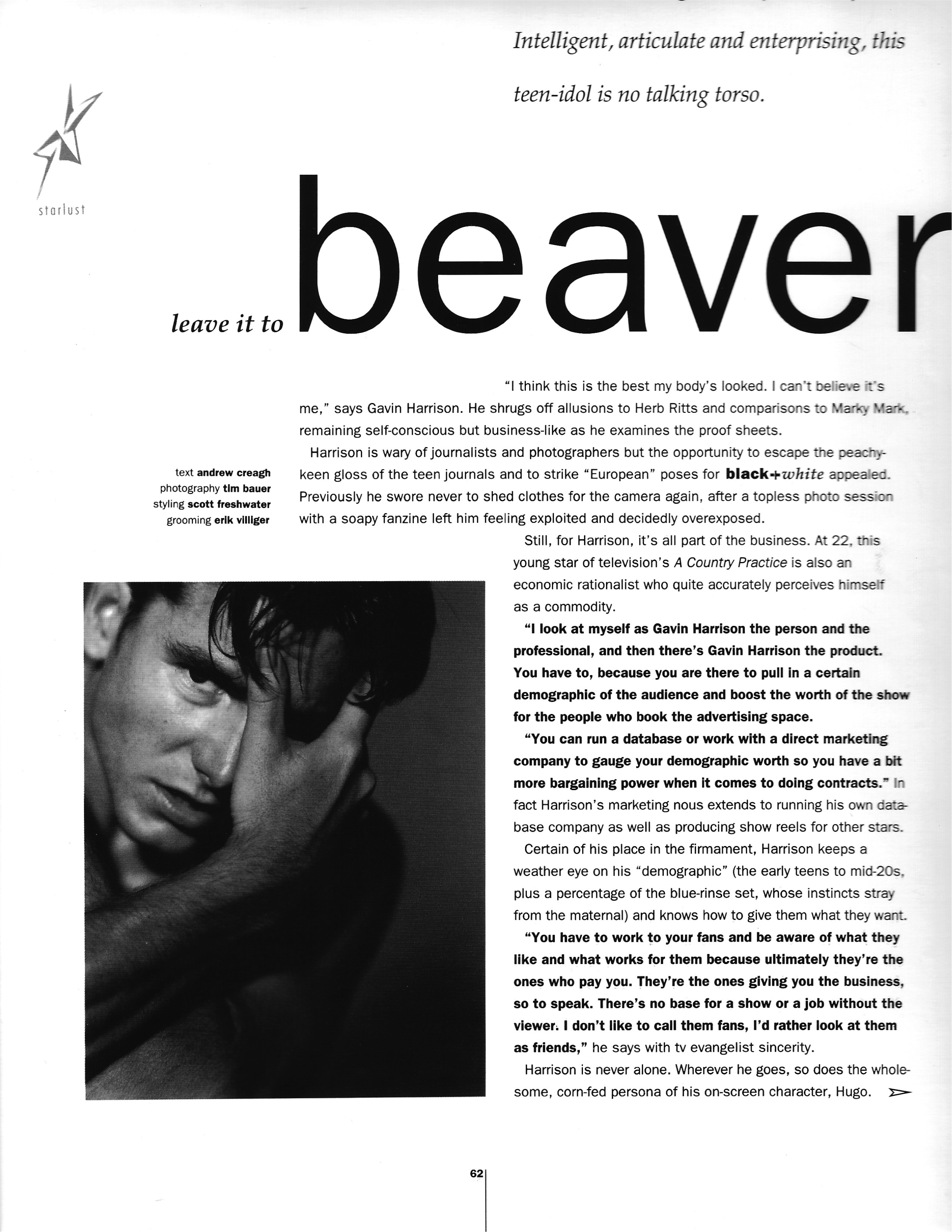 Black & White magazine article