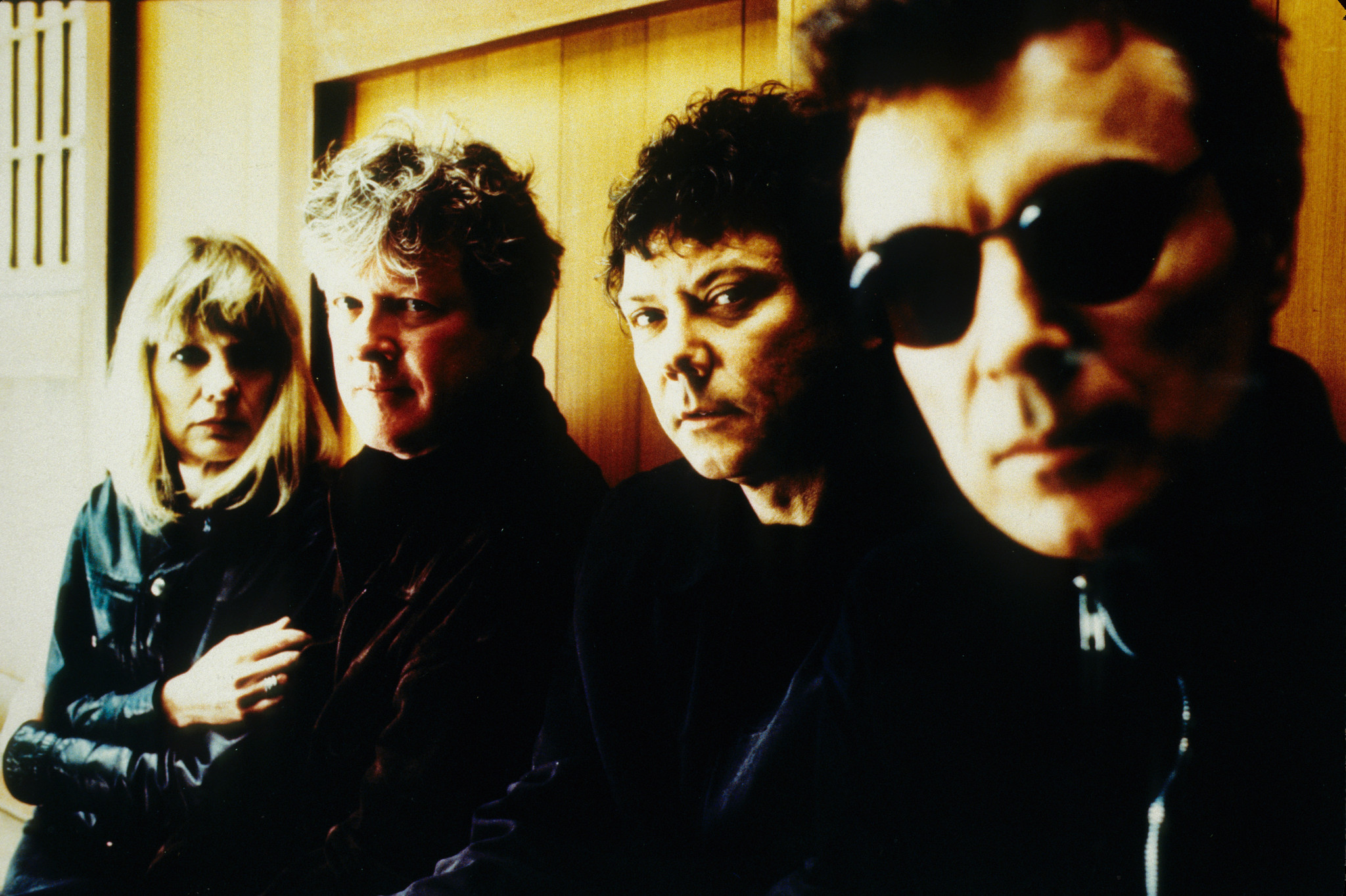 Still of David Byrne, Chris Frantz, Jerry Harrison and Tina Weymouth in Stop Making Sense (1984)