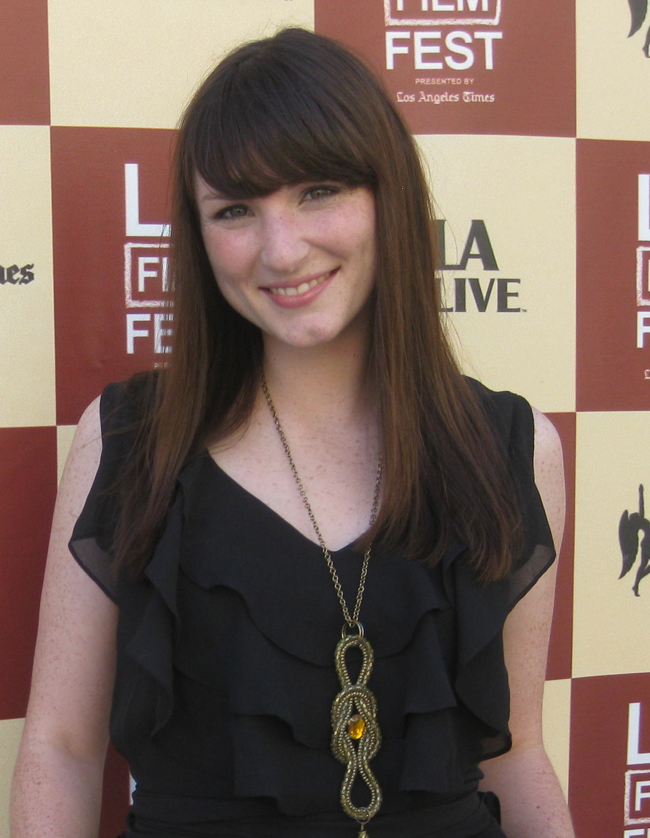 Florence Hartigan at the Los Angeles Film Festival with 