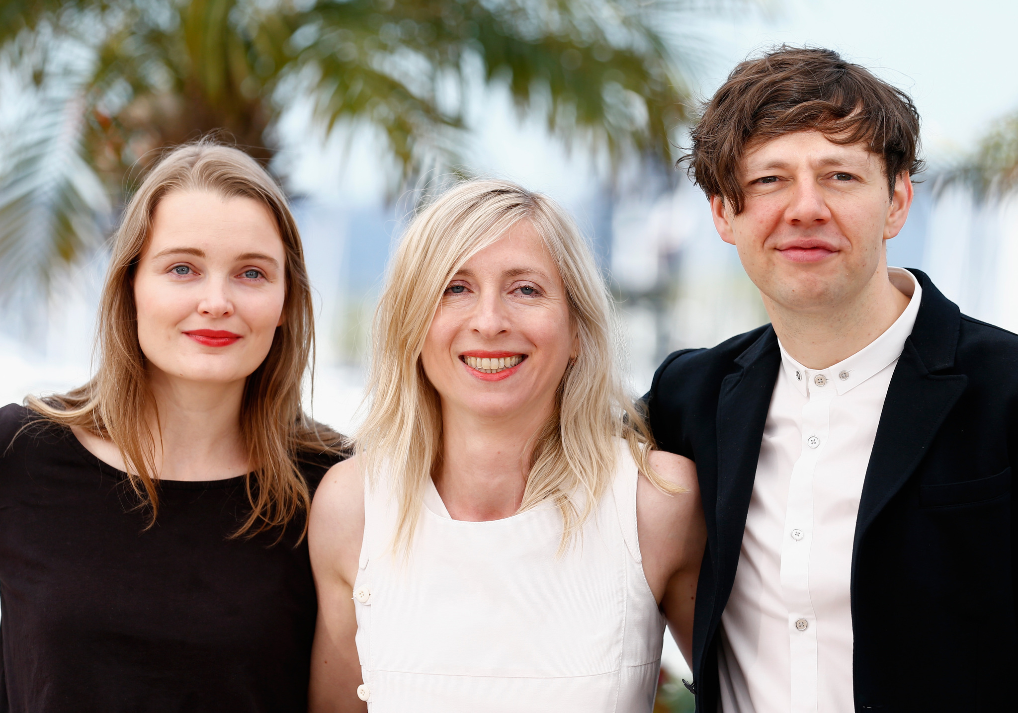 Jessica Hausner, Christian Friedel and Birte Schnoeink at event of Amour fou (2014)