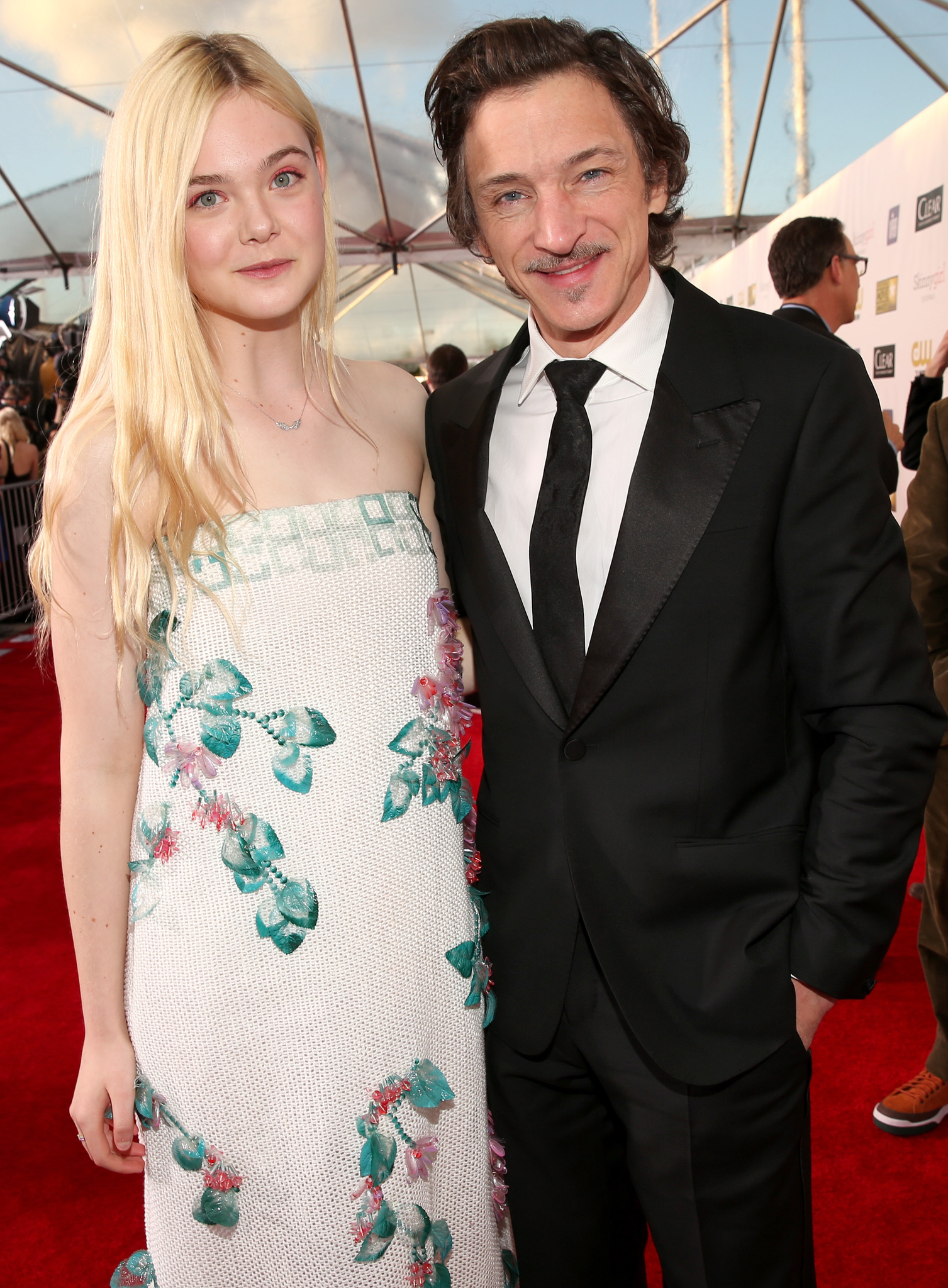 John Hawkes and Elle Fanning