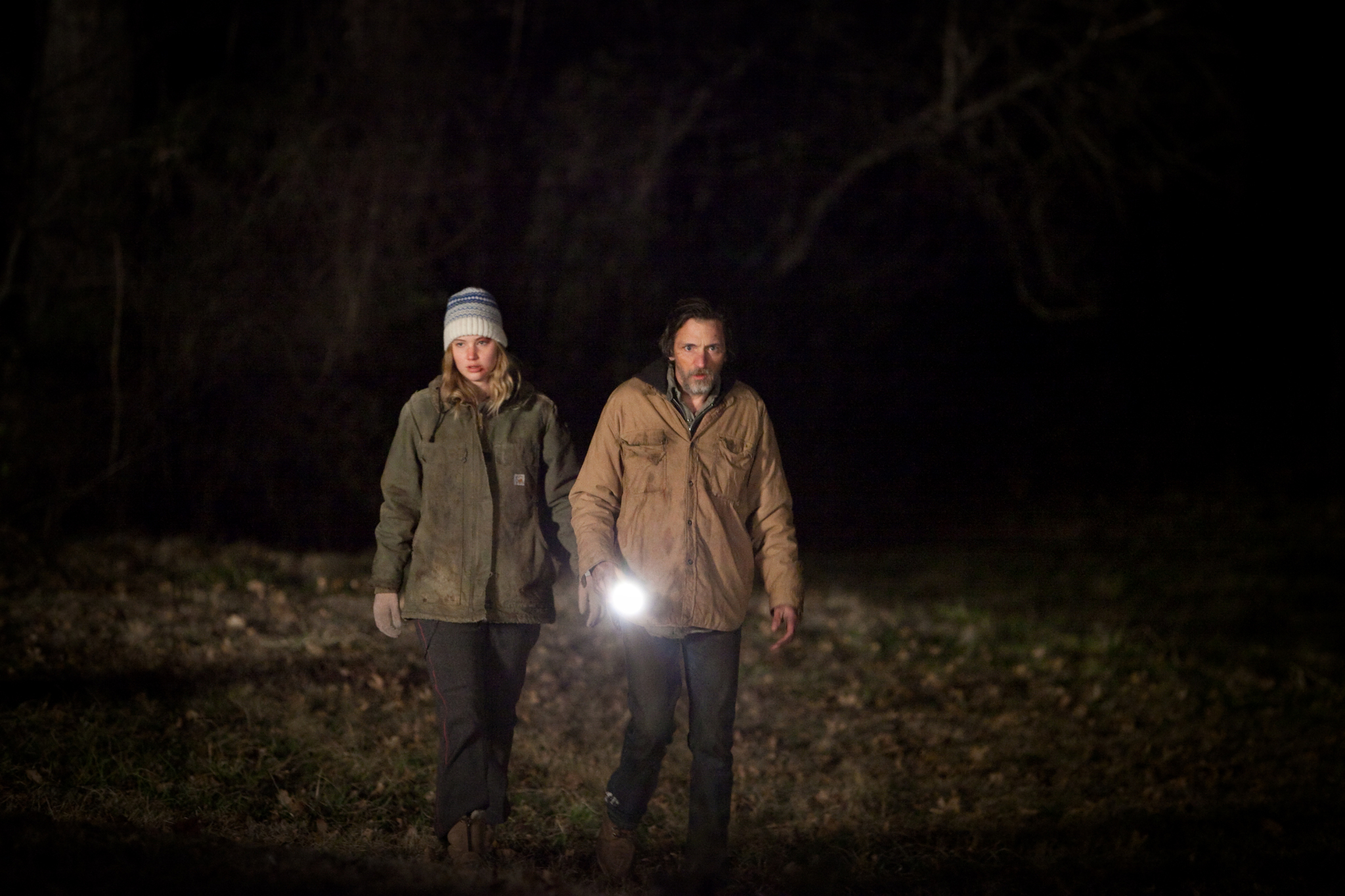 Still of John Hawkes and Jennifer Lawrence in Winter's Bone (2010)