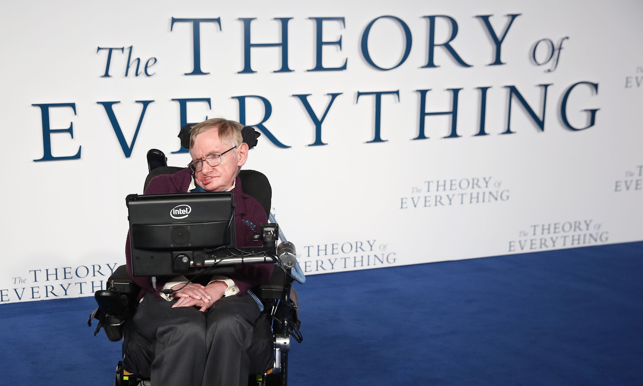 Stephen Hawking at event of Visko teorija (2014)