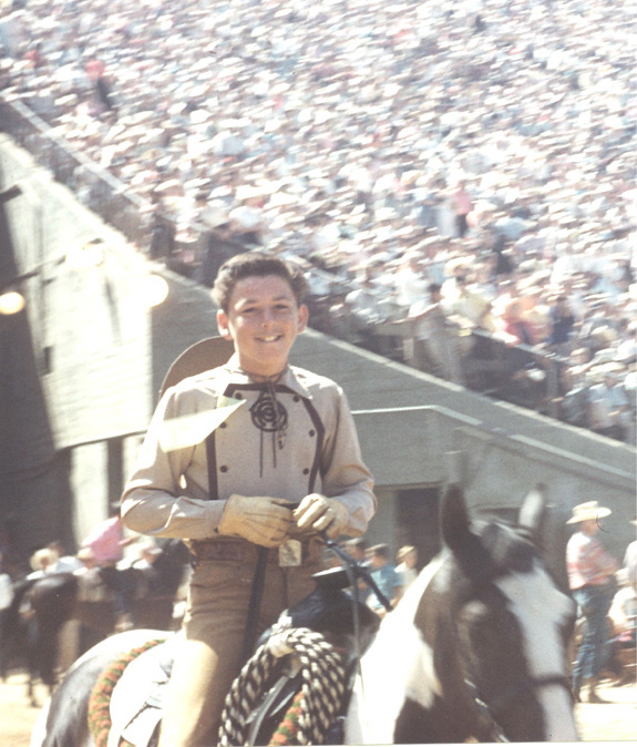 Jimmy Hawkins as TAGG OAKLEY The ANNIE OAKLEY series ('53-'57) Sheriff's Rodeo L.A. Coliseum
