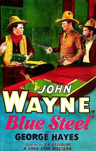 John Wayne and George 'Gabby' Hayes in Blue Steel (1934)