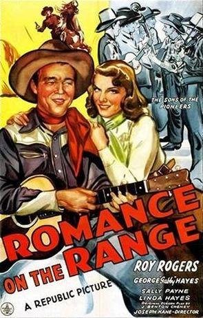 Roy Rogers and Linda Hayes in Romance on the Range (1942)