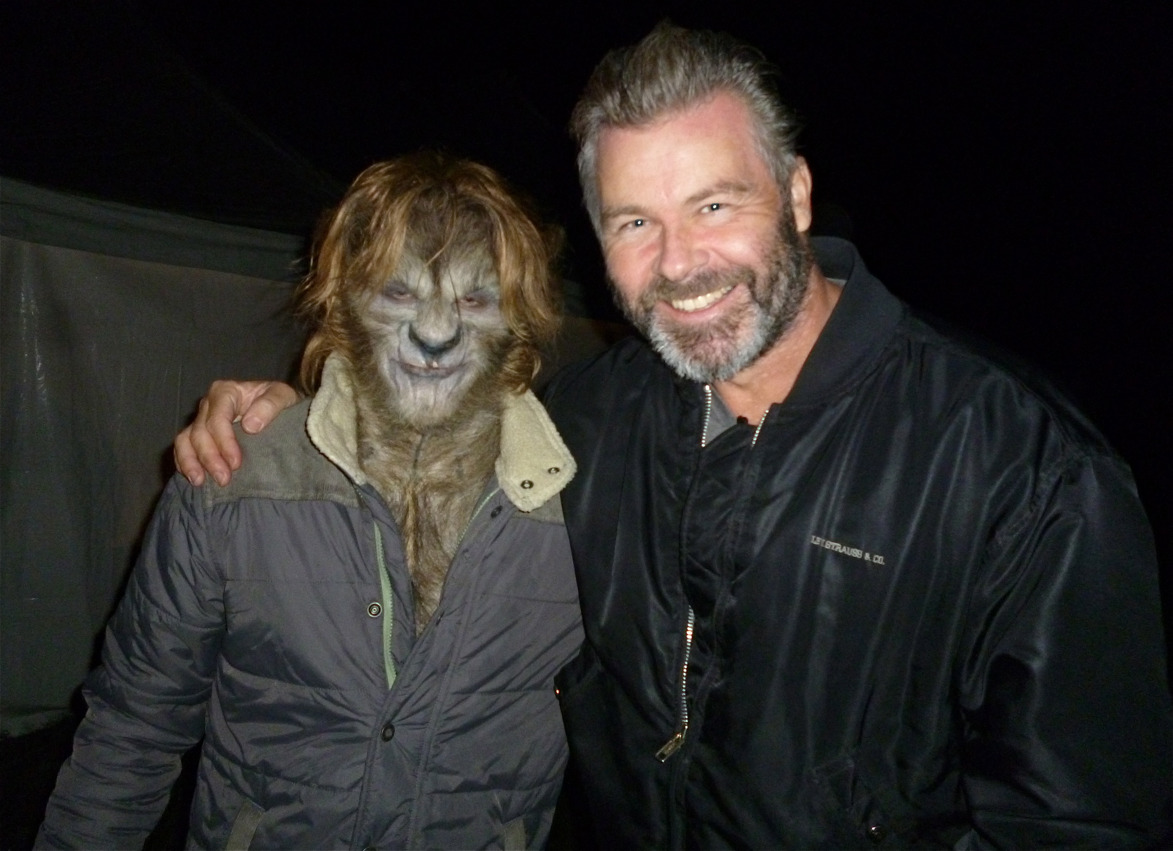 Philip Maurice Hayes with Lucas Till, on David Hayter's 2012 feature film Wolves.