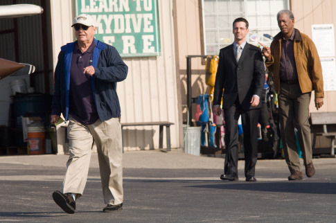 Still of Morgan Freeman, Jack Nicholson and Sean Hayes in The Bucket List (2007)