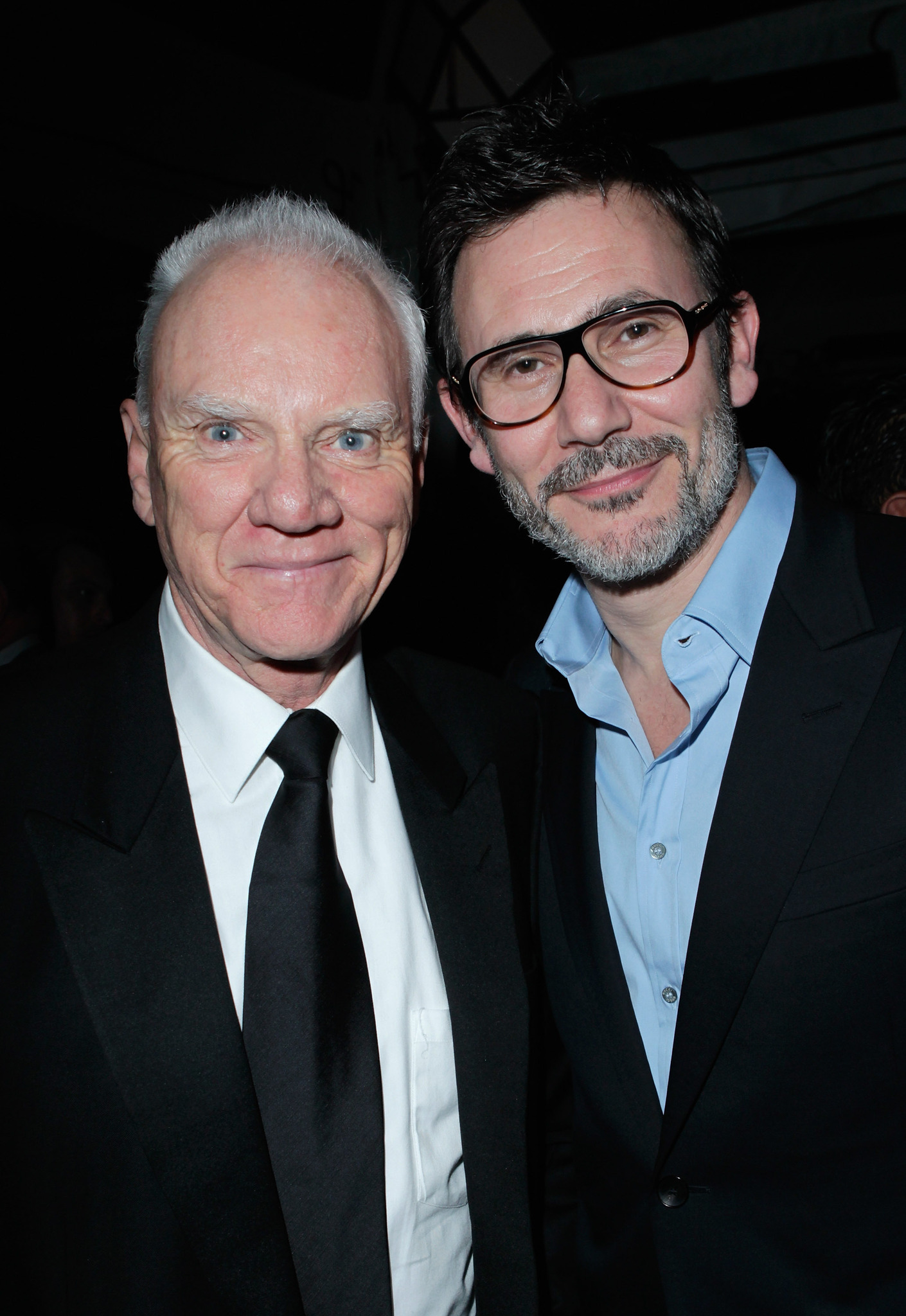 Malcolm McDowell and Michel Hazanavicius