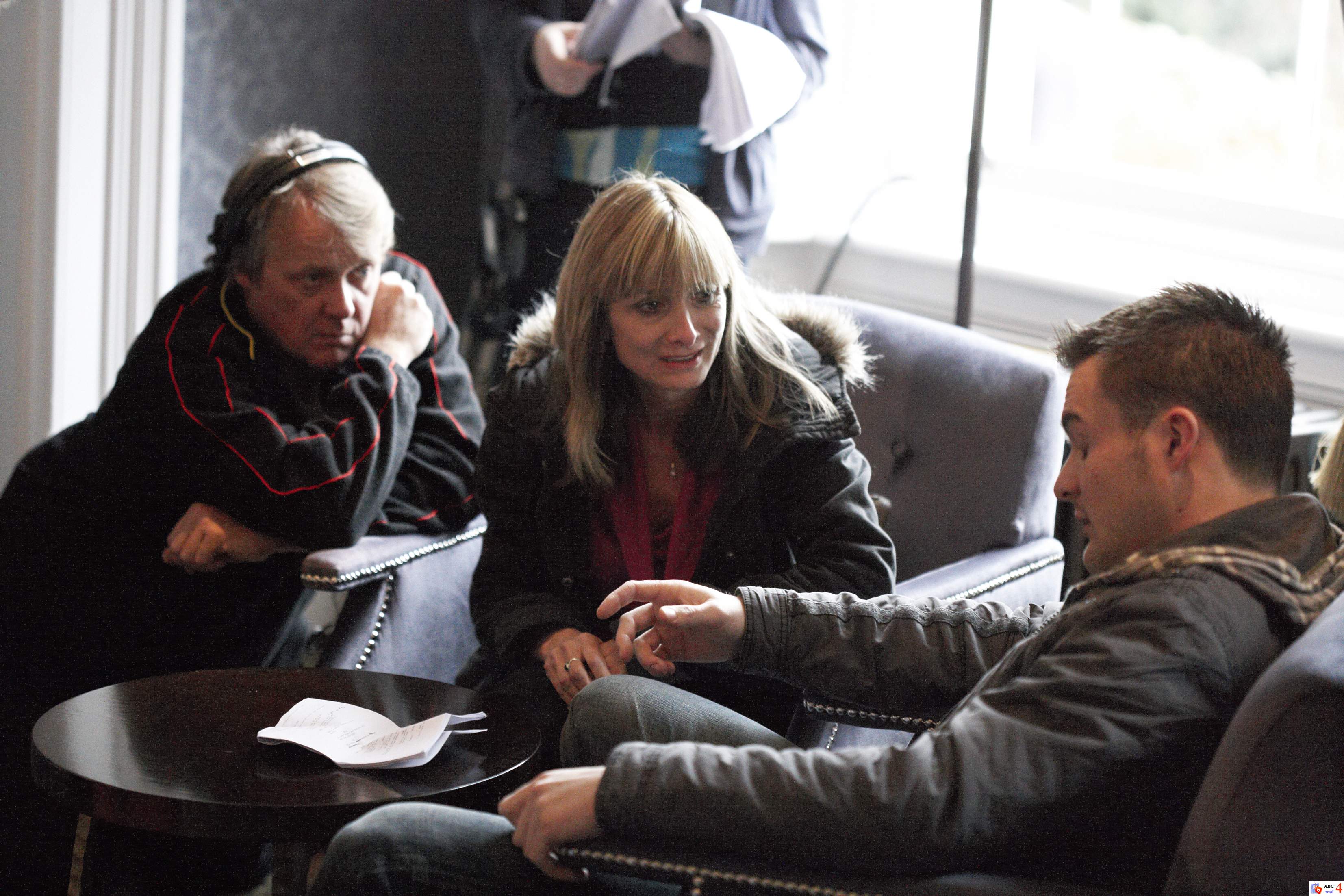 with director Stuart St Paul and actor Luke Aikman