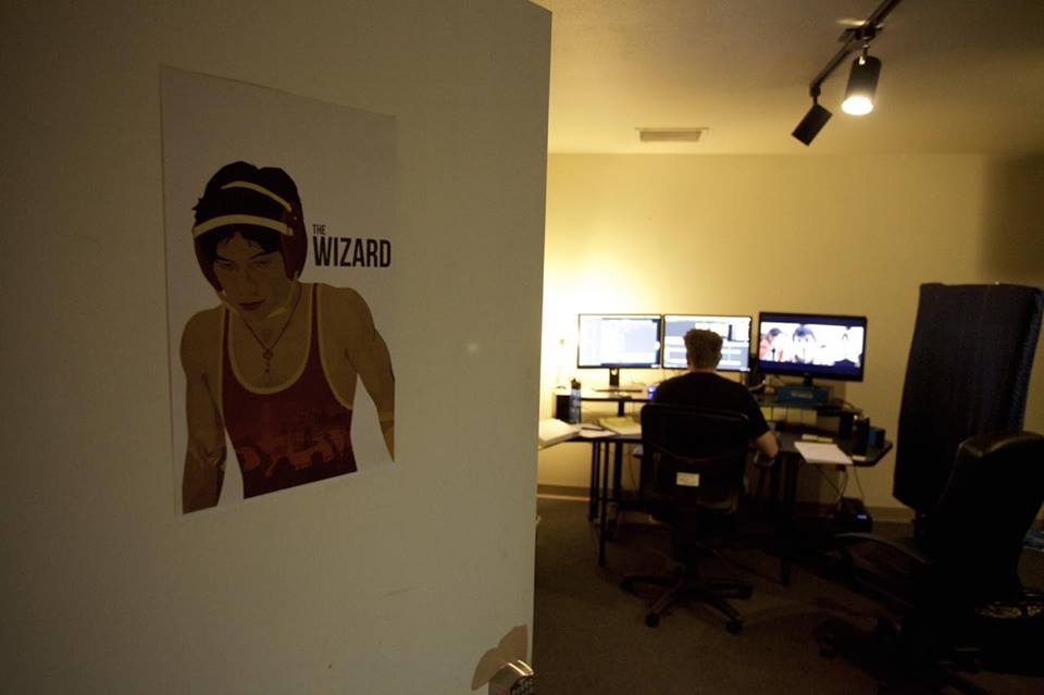 Editing room for The Wizard.