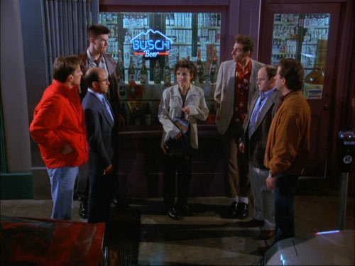 Kyle T. Heffner as the Bizarro George in the Bizarro episode of Seinfeld