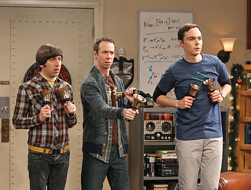 Still of Simon Helberg, Kevin Sussman and Jim Parsons in Didziojo sprogimo teorija (2007)