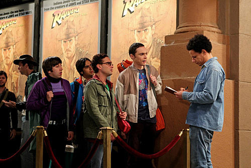 Still of Johnny Galecki, Simon Helberg, Jim Parsons and Kunal Nayyar in Didziojo sprogimo teorija (2007)