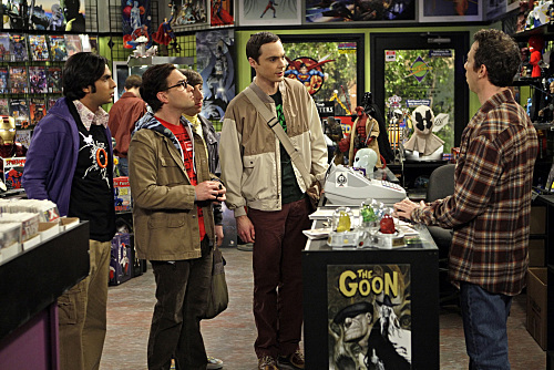 Still of Johnny Galecki, Simon Helberg, Kevin Sussman, Jim Parsons and Kunal Nayyar in Didziojo sprogimo teorija (2007)