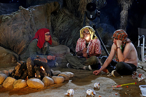 Still of Johnny Galecki, Simon Helberg and Kunal Nayyar in Didziojo sprogimo teorija (2007)