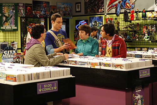 Still of Johnny Galecki, Simon Helberg, Jim Parsons and Kunal Nayyar in Didziojo sprogimo teorija (2007)