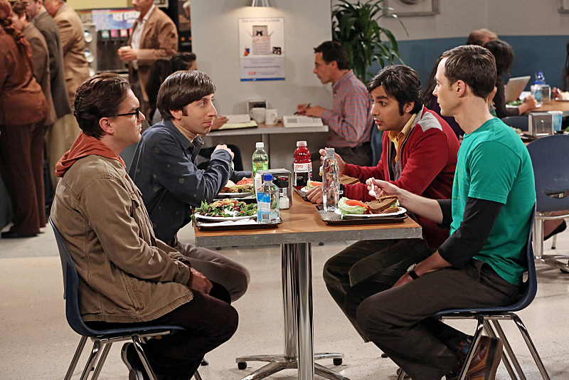 Still of Johnny Galecki, Simon Helberg, Jim Parsons and Kunal Nayyar in Didziojo sprogimo teorija (2007)