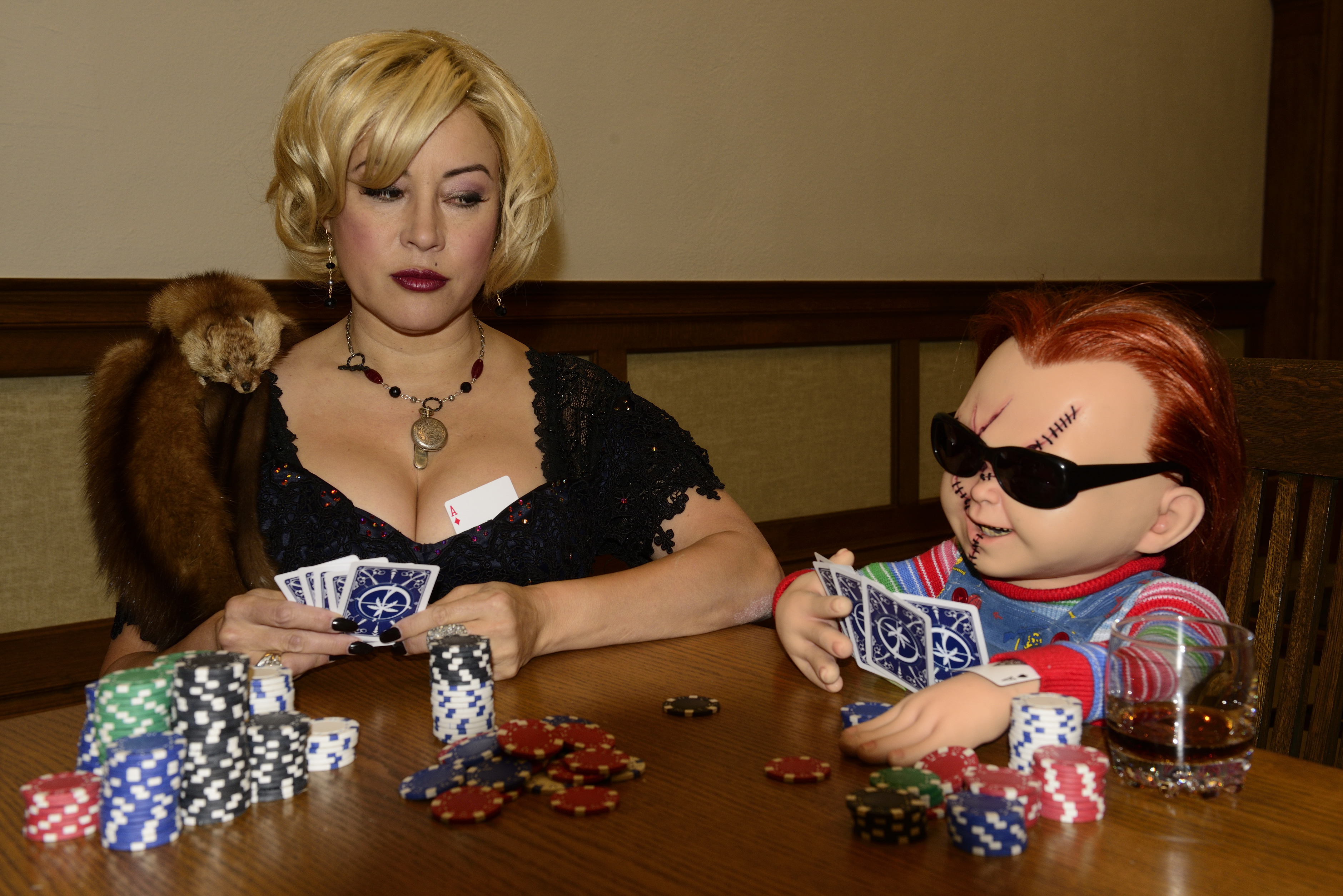 Jennifer Tilley & Chucky