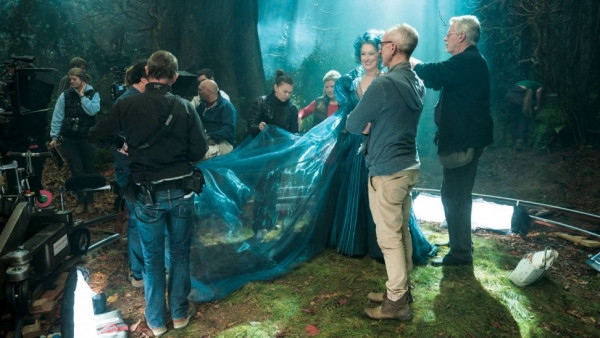 On set - INTO THE WOODS