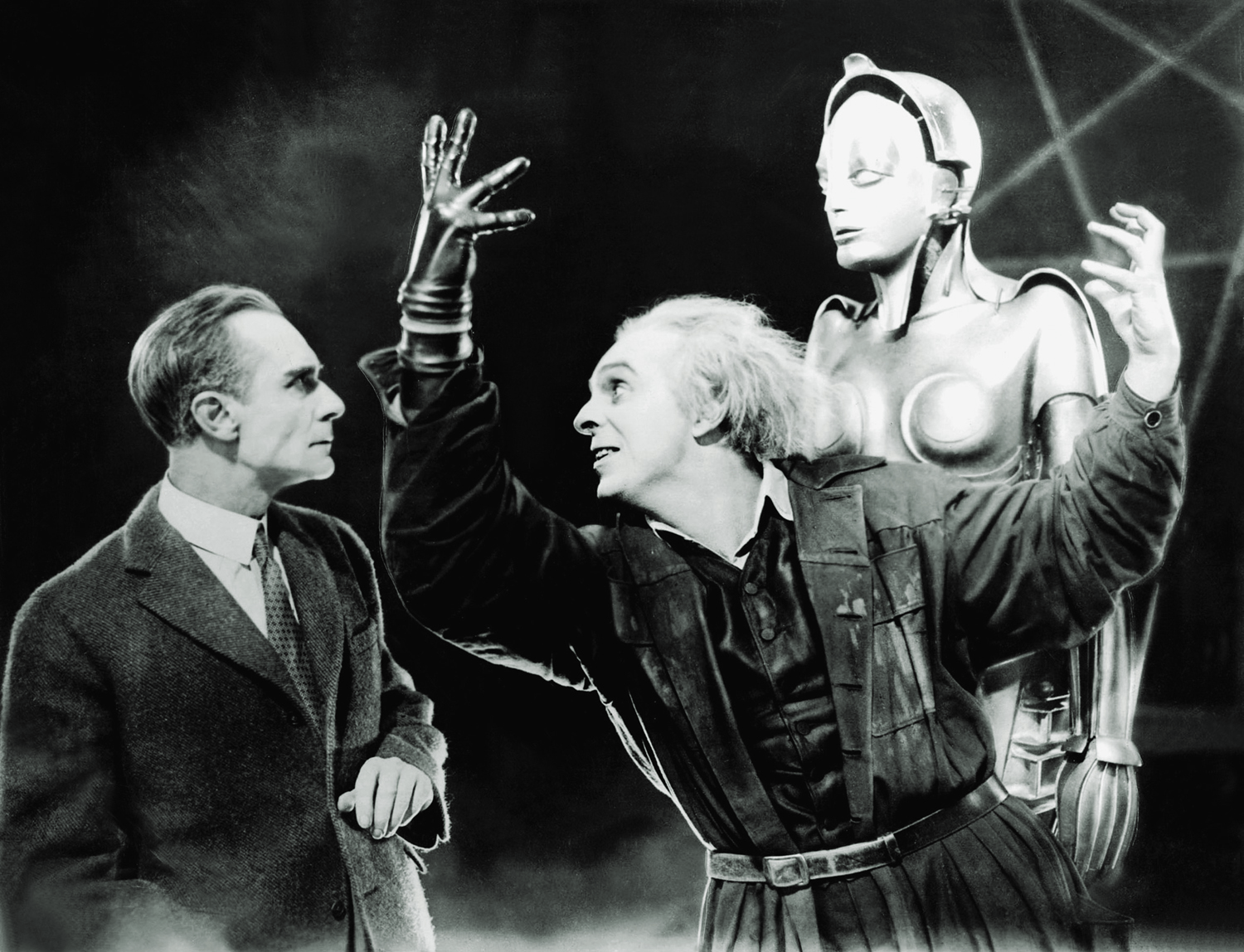 Still of Alfred Abel, Brigitte Helm and Rudolf Klein-Rogge in Metropolis (1927)