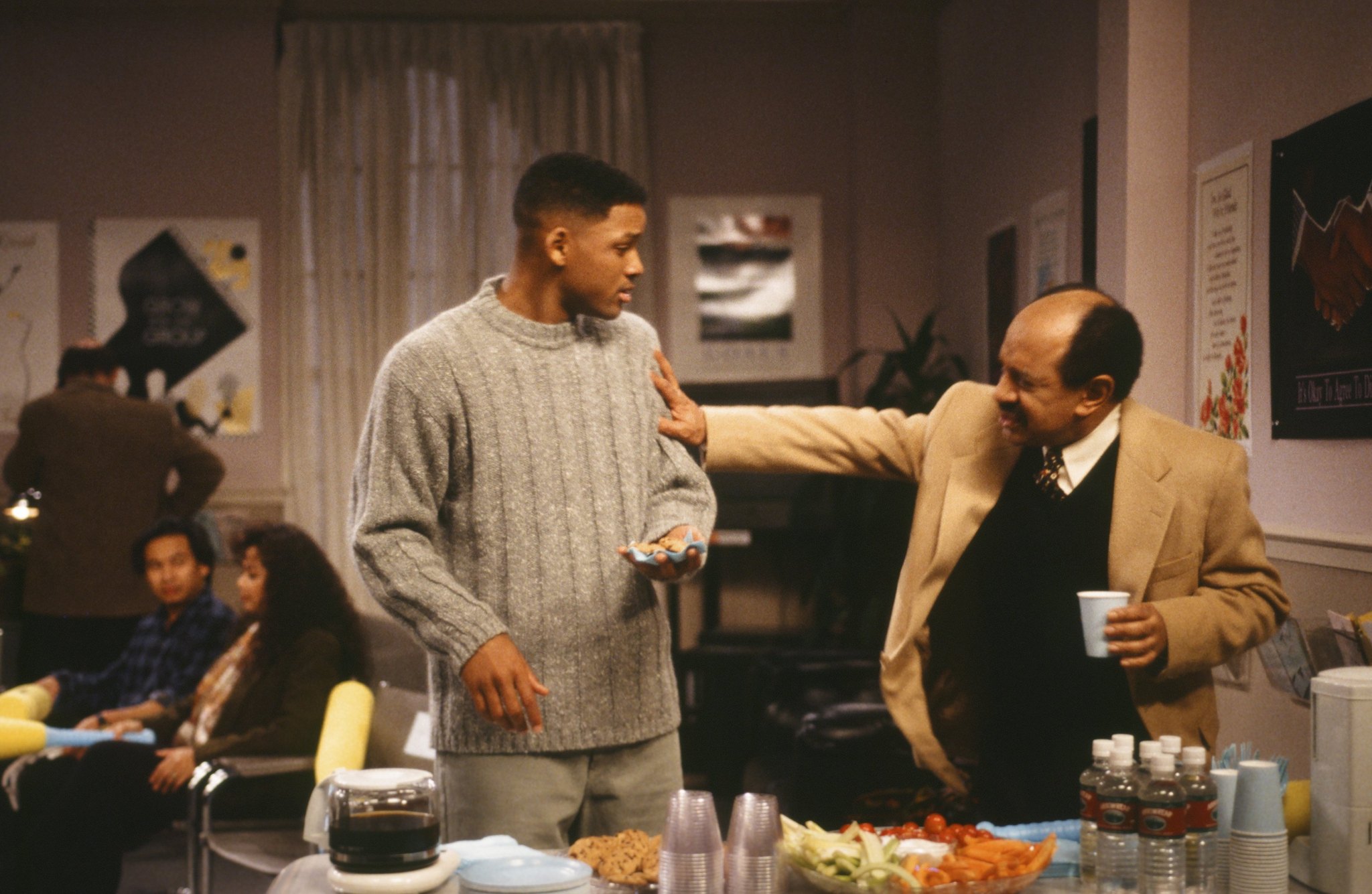 Will Smith and Sherman Hemsley at event of The Fresh Prince of Bel-Air (1990)