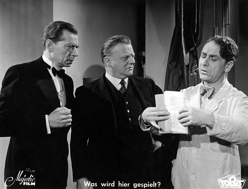 Still of Paul Henckels, Paul Kemp and Otto Wernicke in Was wird hier gespielt? (1940)