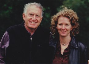 Robert Chartoff and Lynn Hendee on set of 'In My Country' while filming in South Africa