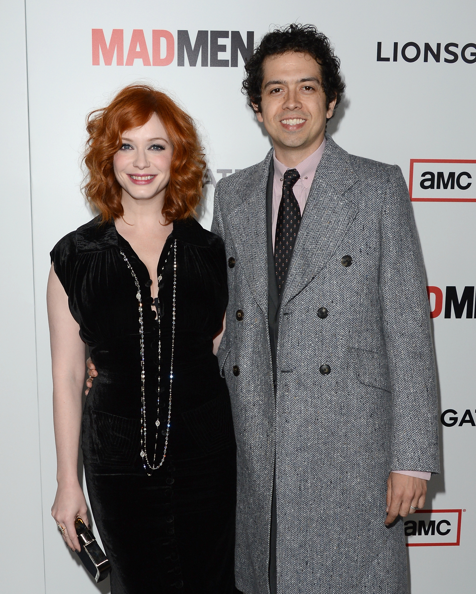 Geoffrey Arend and Christina Hendricks at event of MAD MEN. Reklamos vilkai (2007)