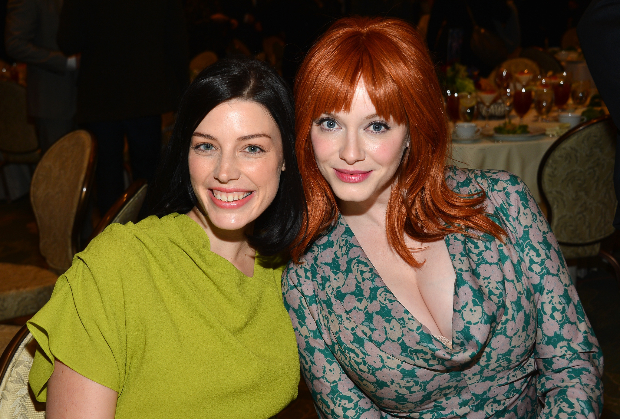 Christina Hendricks and Jessica Paré