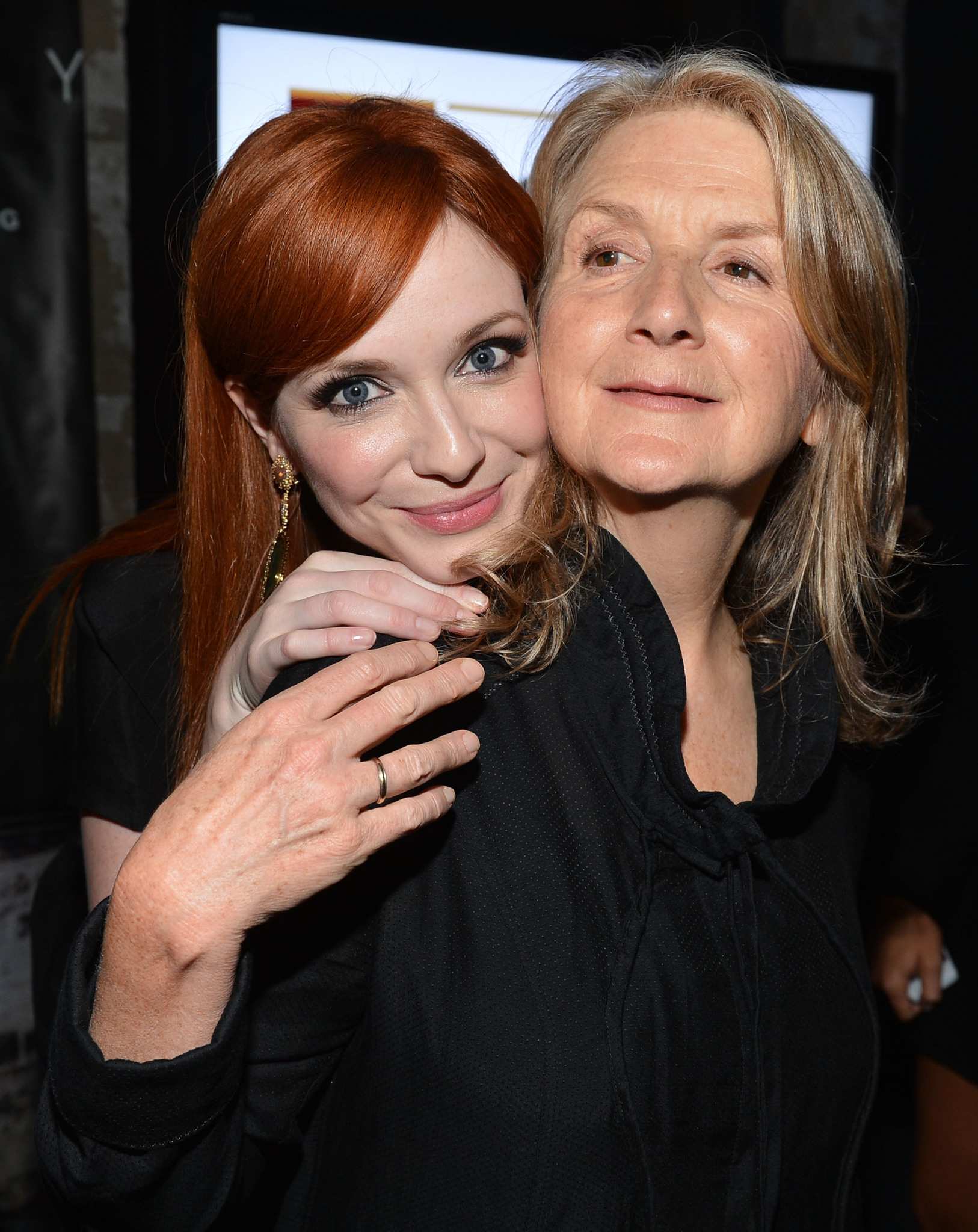 Sally Potter and Christina Hendricks at event of Ginger & Rosa (2012)