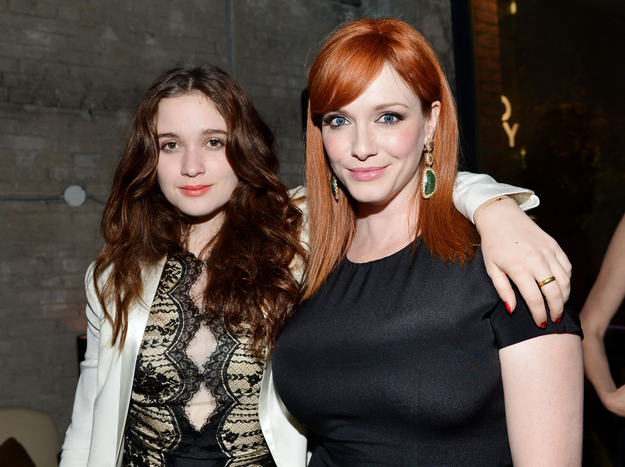 Christina Hendricks and Alice Englert at event of Ginger & Rosa (2012)