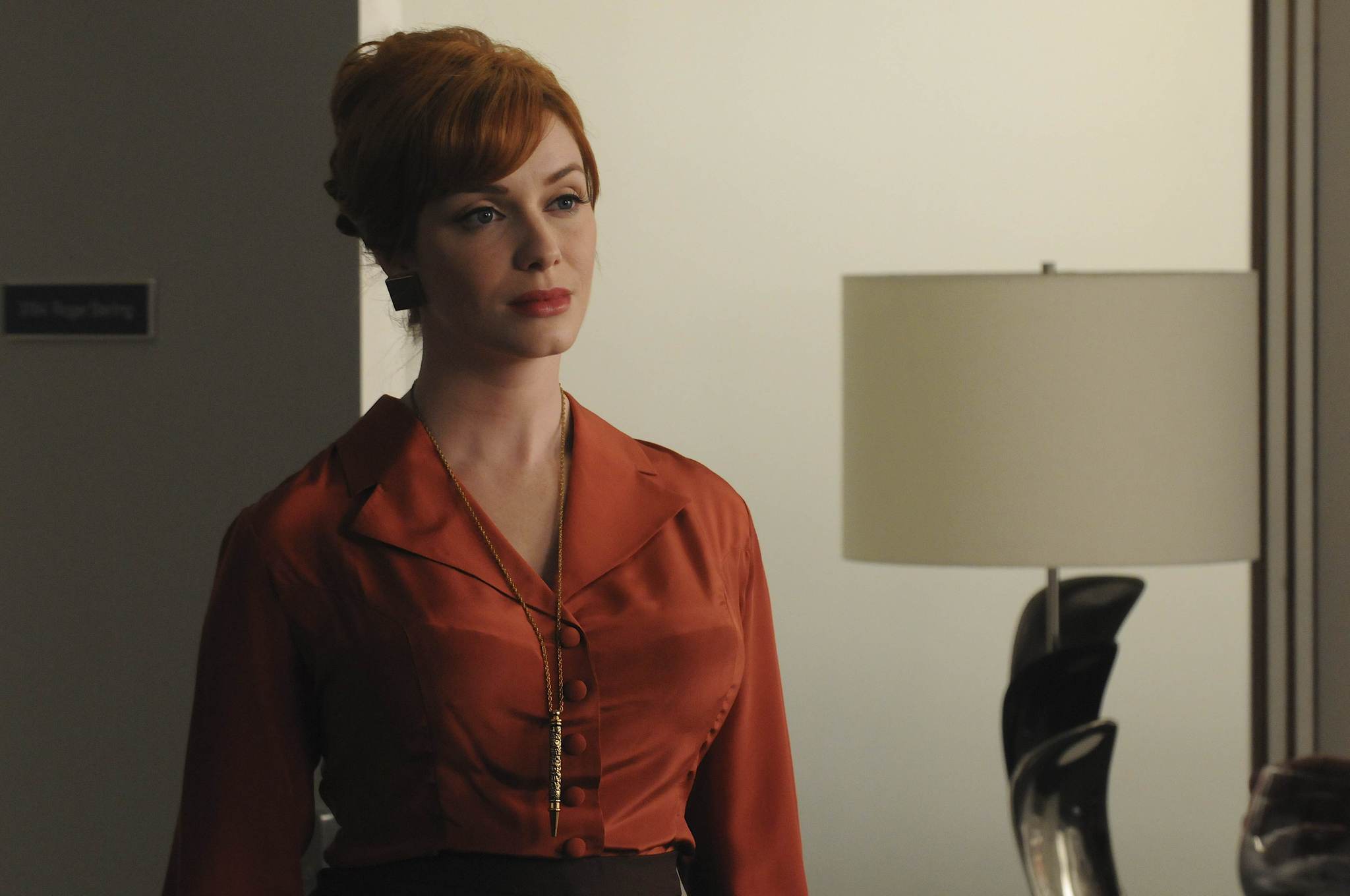 Still of Christina Hendricks in MAD MEN. Reklamos vilkai (2007)