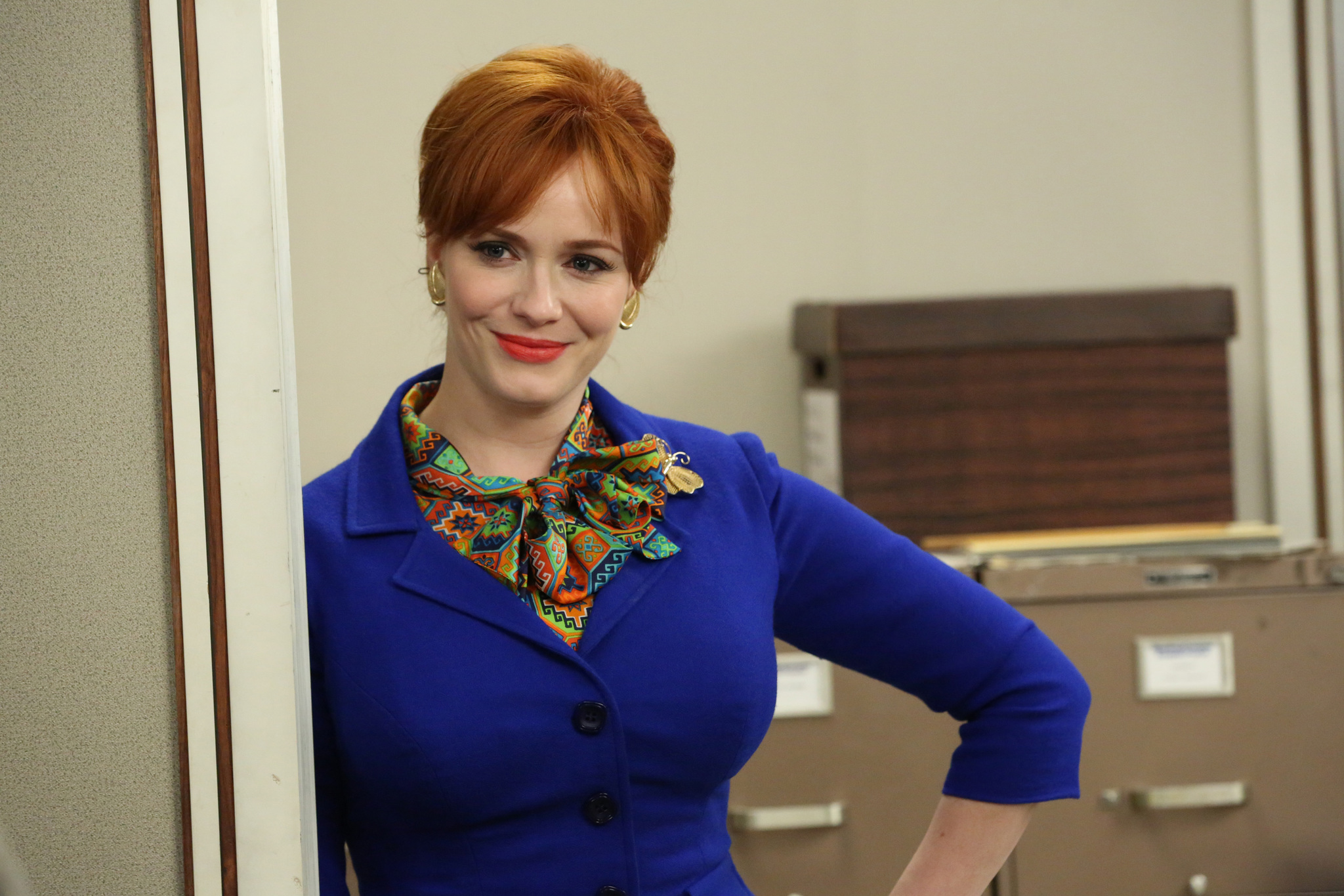 Still of Christina Hendricks in MAD MEN. Reklamos vilkai (2007)