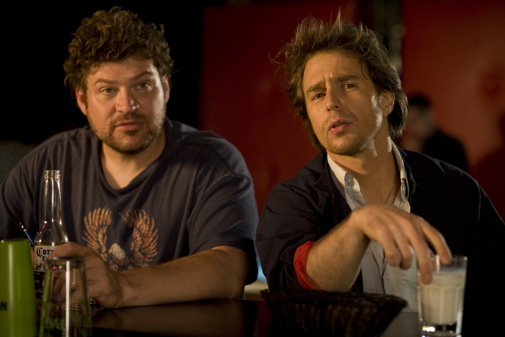 Still of Sam Rockwell and Brad William Henke in Choke (2008)