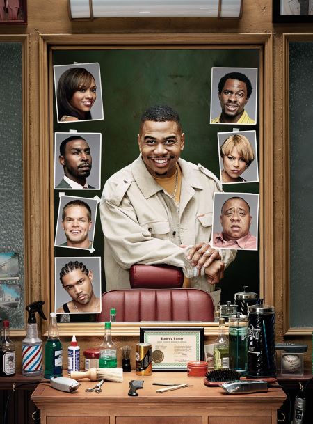 Omar Gooding, Barry Shabaka Henley, Wes Chatham, Leslie Elliard, Gbenga Akinnagbe and Toni Trucks in Barbershop (2005)