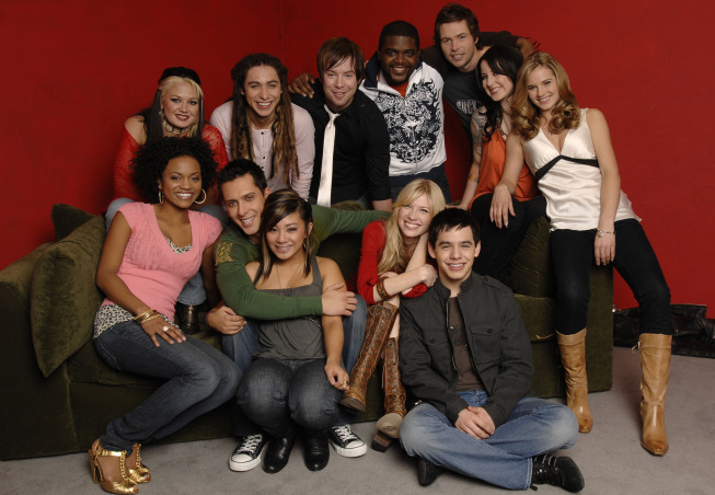 Still of Carly Smithson, Syesha Mercado, David Cook, David Hernandez, Chikezie Eze, Ramiele Malubay, Kristy Lee Cook, Amanda Overmyer, Brooke White, David Archuleta, Michael Johns and Jason Castro in American Idol: The Search for a Superstar (2002)