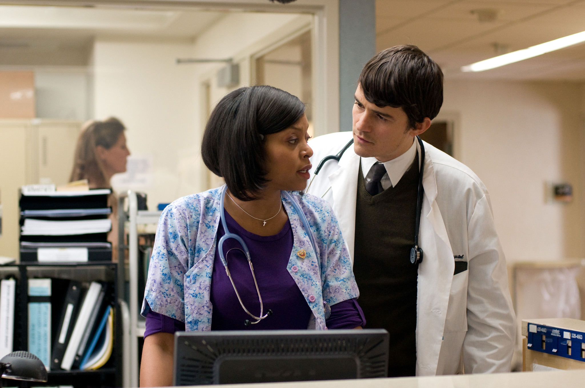 Still of Orlando Bloom and Taraji P. Henson in The Good Doctor (2011)