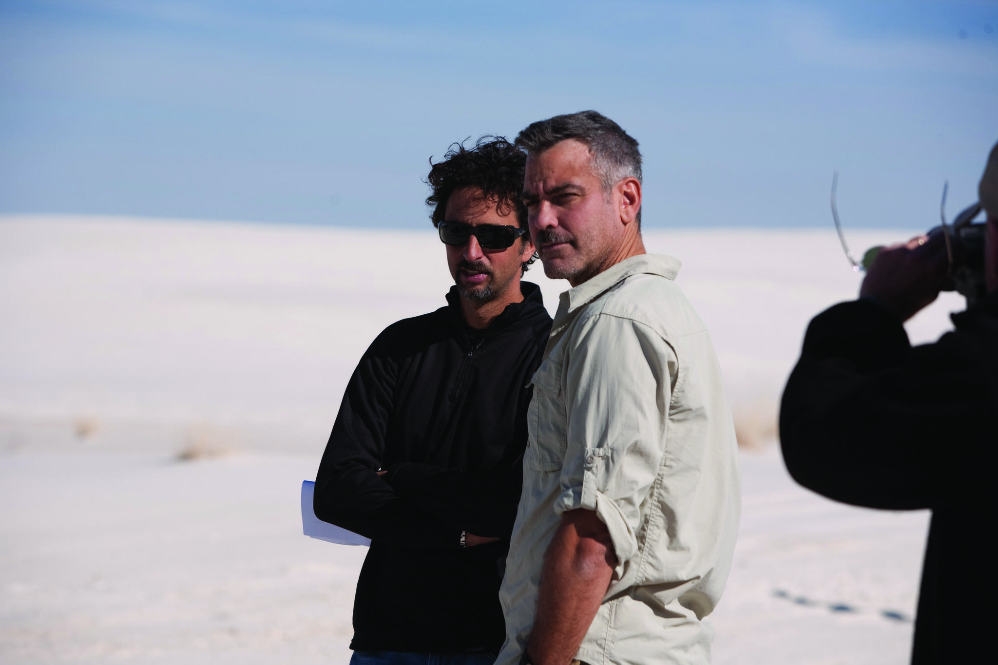 Still of George Clooney and Grant Heslov in The Men Who Stare at Goats (2009)