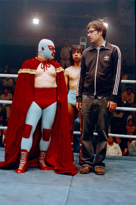 Still of Jack Black, Jared Hess and Héctor Jiménez in Nacho Libre (2006)