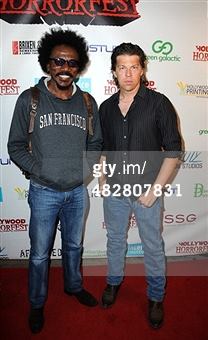 Kyle Hester with Tomas Boykin at the Hollywood Horrorfest