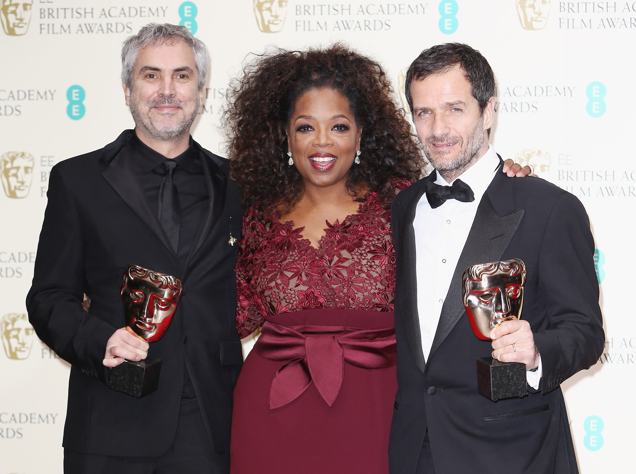 Oprah Winfrey, Alfonso Cuarón and David Heyman
