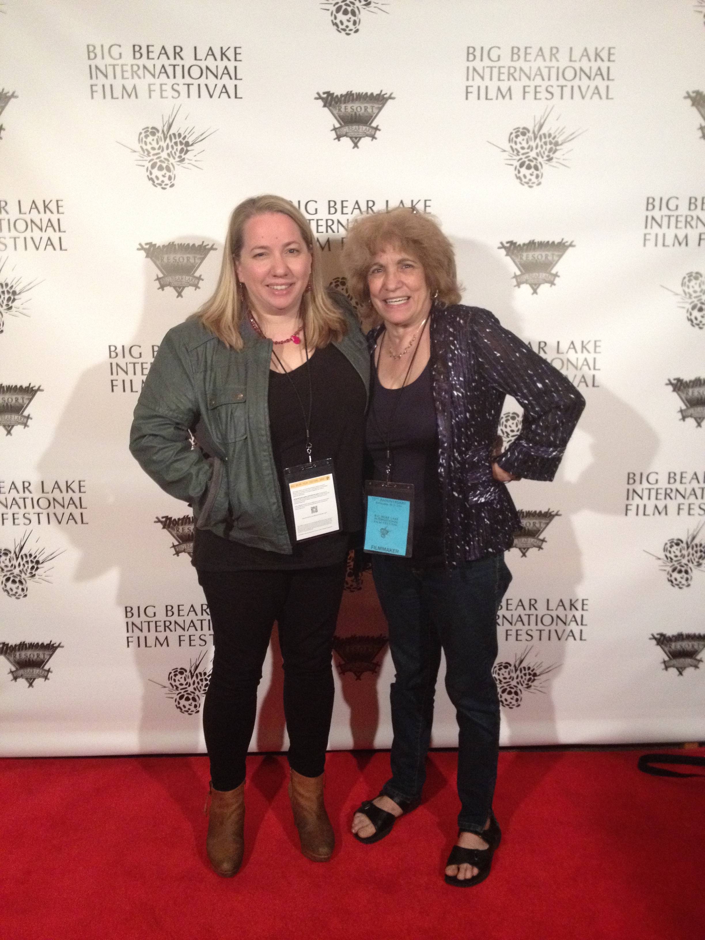 Dawn Higginbotham and Susan Higginbotham with THE USUAL at Big Bear International Film Festival.