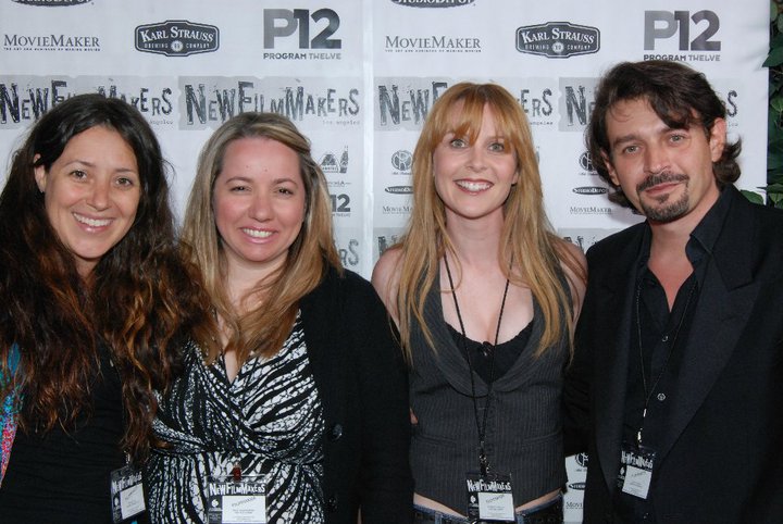 Pina De Rosa, Dawn Higginbotham, Brooke P. Anderson, and Carlo De Rosa at Newfilmmakers LA screening of Off The Ledge and Larsen.