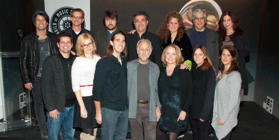 Joel C. High with Neil Portnow and members of the Guild of Music Supervisors at NARAS