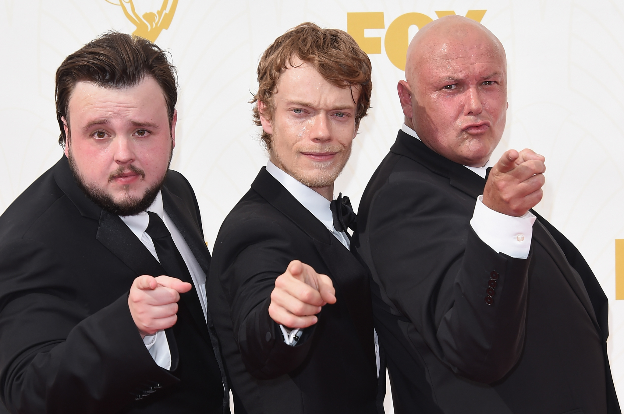 Conleth Hill, Alfie Allen and John Bradley at event of The 67th Primetime Emmy Awards (2015)