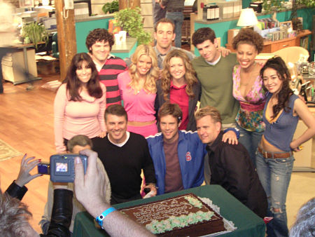 Ali Hillis and the cast of the JESSICA SIMPSON pilot for ABC