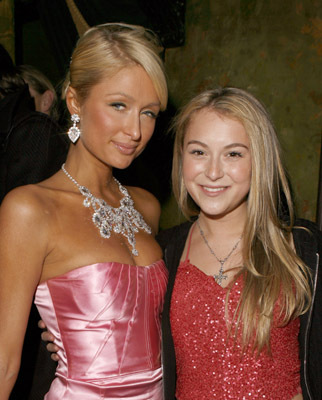 Paris Hilton and Alexa PenaVega at event of The Hottie & the Nottie (2008)