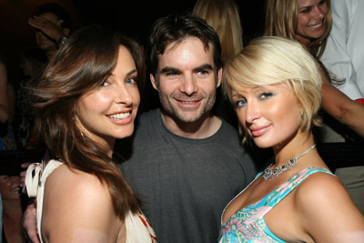 Jeff Gordon, Paris Hilton and Ingrid Vandebosch